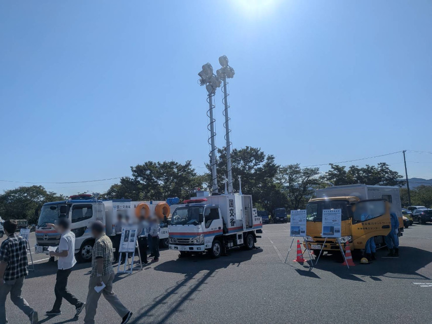 【胎内市総合防災訓練】国交省展示