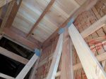和室リフォームのその後・・・耐震構造の作り付け、順調です