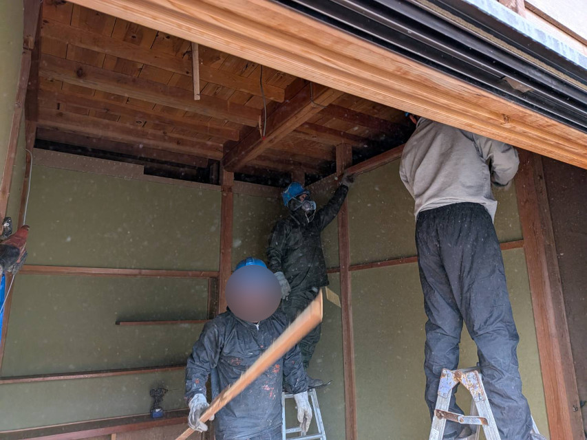 リフォーム、まずは和室の解体から始めます