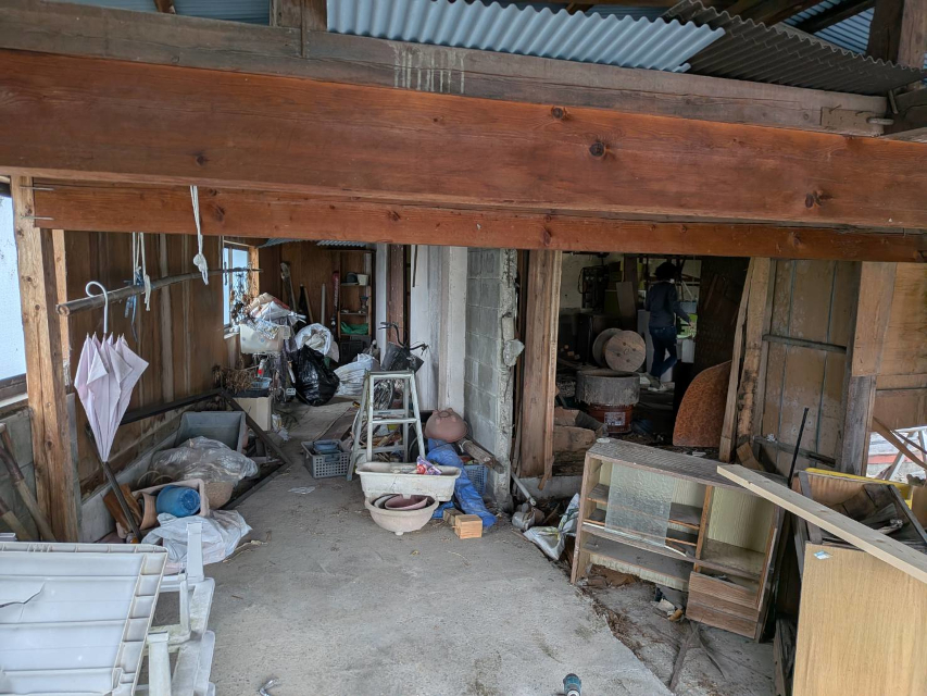 古くなった小屋の解体を、ご依頼頂きました