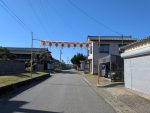 提灯がたくさん下げられました いよいよ秋祭りです